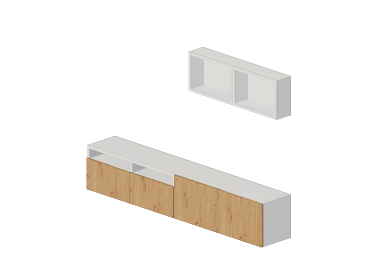 Móveis 3D - Móvel de TV de madeira envernizada - Ikea -... Móveis 3D - Móvel de TV de madeira envernizada - Ikea -...