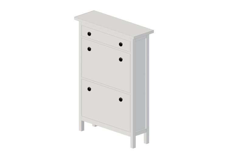 3D Möbel - Schuhschrank aus lackiertem Holz - Ikea - Hemnes... 3D Möbel - Schuhschrank aus lackiertem Holz - Ikea - Hemnes...