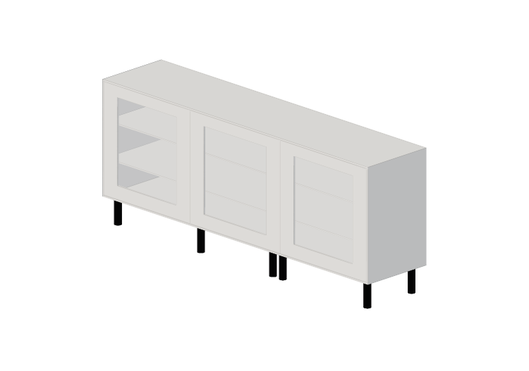 Muebles 3D - Mueble de madera lacada - Ikea - Besta - IKEA Muebles 3D - Mueble de madera lacada - Ikea - Besta - IKEA
