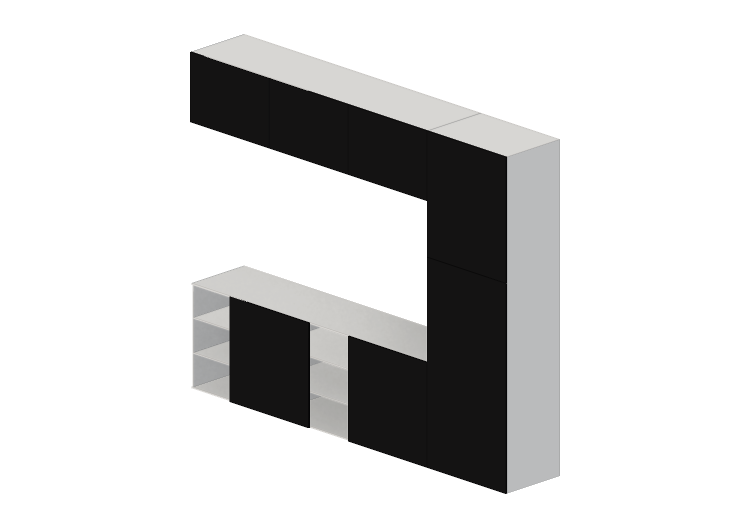 Mobili 3D - Composizione per salotto - Ikea - Besta - IKEA Mobili 3D - Composizione per salotto - Ikea - Besta - IKEA