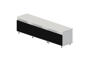 Muebles 3D - Mueble TV de madera lacada - Ikea - Besta