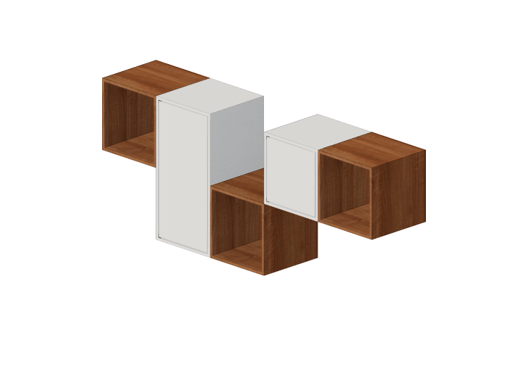 Mobili 3D - Composizione di mobili in legno - Ikea - Eket -... Mobili 3D - Composizione di mobili in legno - Ikea - Eket -...