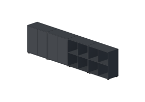 Muebles 3D - Composici&oacute;n de muebles de madera lacada - Ikea - Eket