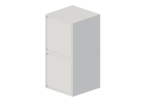 Muebles 3D - Composici&oacute;n de muebles de madera lacada - Ikea - Eket