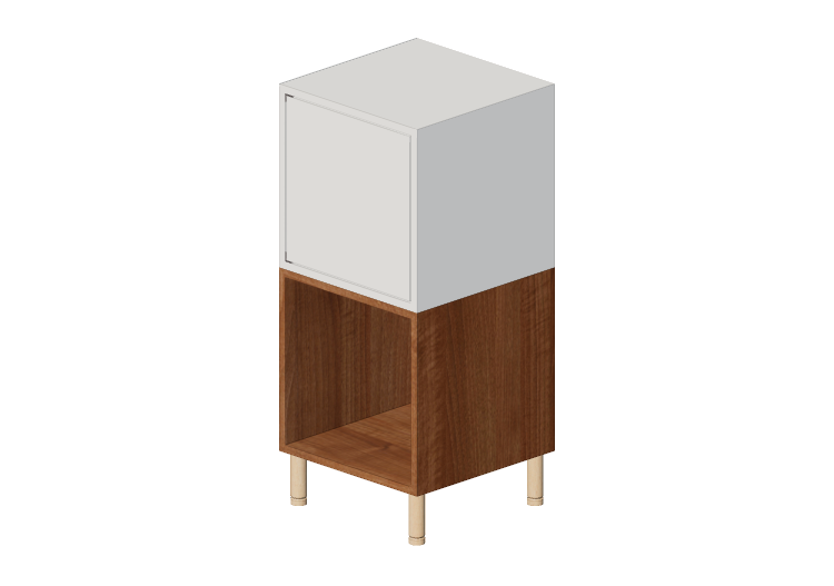 Muebles 3D - Composición de muebles de madera - Ikea - Eket... Muebles 3D - Composición de muebles de madera - Ikea - Eket...