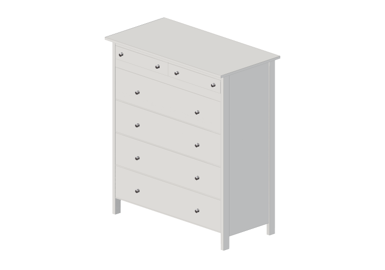 3D Möbel - Möbel aus Holz lackiert - Ikea - Hemnes - IKEA 3D Möbel - Möbel aus Holz lackiert - Ikea - Hemnes - IKEA