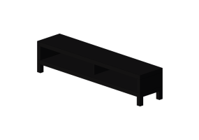 Mobili 3D - Mobile TV in legno laccato - Ikea - Lack