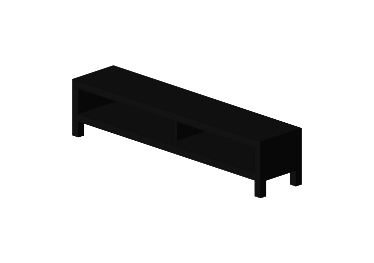 Muebles 3D - Mueble TV de madera lacada - Ikea - Lack -... Muebles 3D - Mueble TV de madera lacada - Ikea - Lack -...