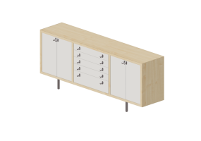 M&oacute;veis 3D - M&oacute;vel de madeira - Ikea - Magiker