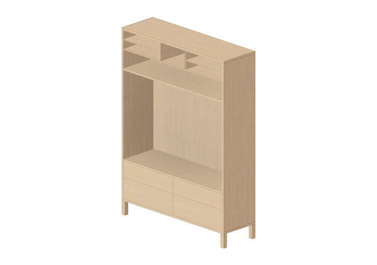 Meubles 3D - Meuble TV en bois - Ikea - Traby - IKEA Meubles 3D - Meuble TV en bois - Ikea - Traby - IKEA