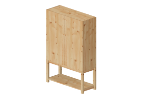 M&oacute;veis 3D - M&oacute;vel com base - Ikea - Ivar