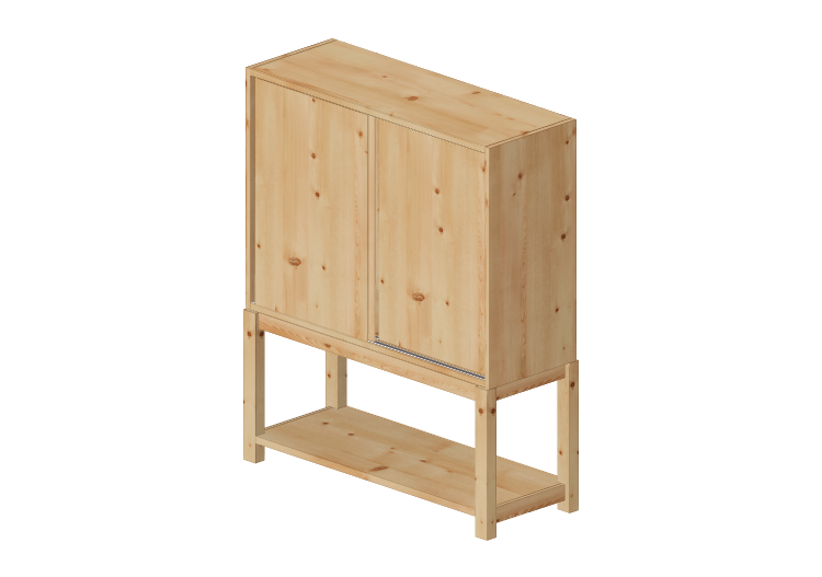 3D Möbel - Schrank mit Basis - Ikea - Ivar - IKEA 3D Möbel - Schrank mit Basis - Ikea - Ivar - IKEA