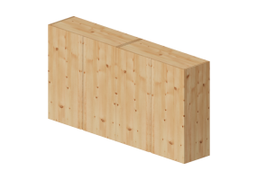 M&oacute;veis 3D - M&oacute;vel suspenso de madeira - Ikea - Ivar
