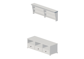 3D Furniture - Composition for living room - Ikea - Liatorp