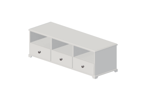 3D Furniture - TV stand - Ikea - Liatorp