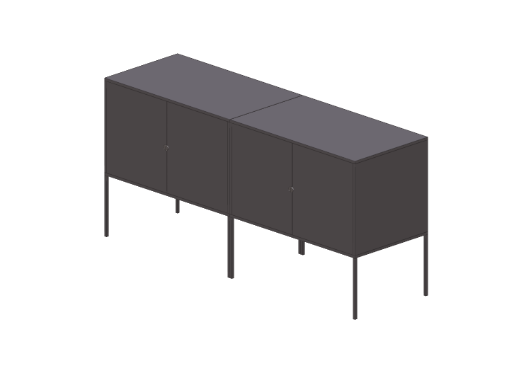 Mobili 3D - Mobile in metallo - Ikea - Lixhult - IKEA Mobili 3D - Mobile in metallo - Ikea - Lixhult - IKEA