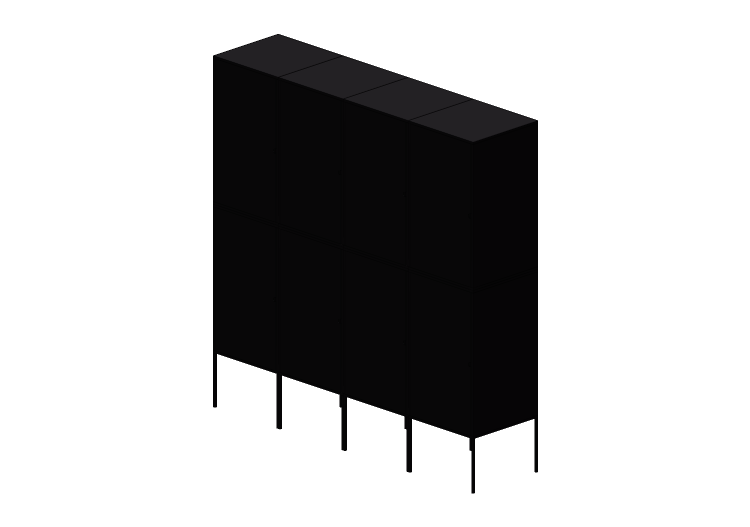 Muebles 3D - Mueble de metal - Ikea - Lixhult - IKEA Muebles 3D - Mueble de metal - Ikea - Lixhult - IKEA