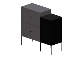 Mobili 3D - Mobile in metallo - Ikea - Lixhult