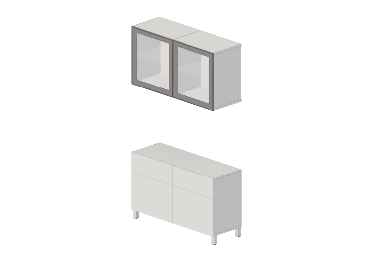 Móveis 3D - Conjunto de móveis - Ikea - Besta - IKEA Móveis 3D - Conjunto de móveis - Ikea - Besta - IKEA