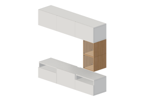 Muebles 3D - Composici&oacute;n de muebles para TV - Ikea - Besta - Eket