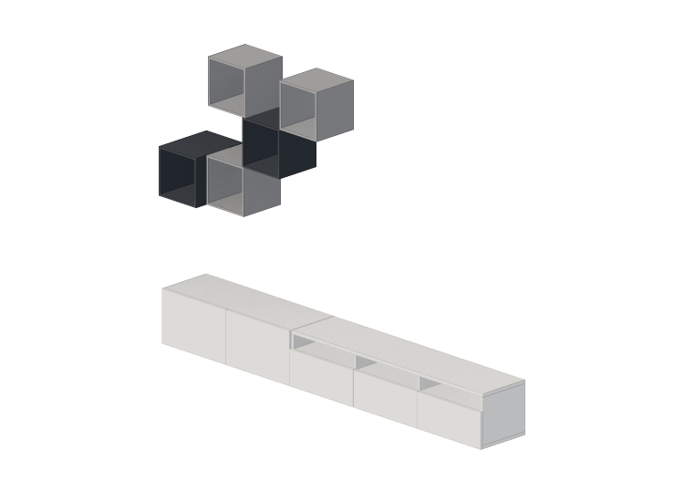 Móveis 3D - Conjunto de móveis para TV - Ikea - Besta -... Móveis 3D - Conjunto de móveis para TV - Ikea - Besta -...