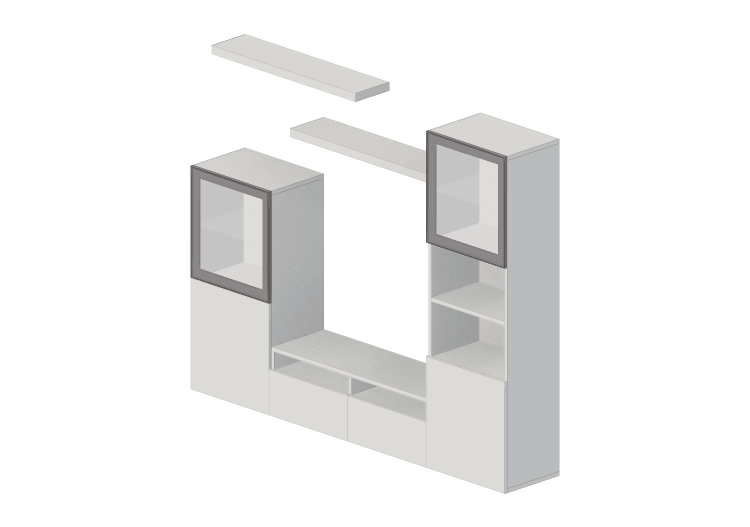 Meubles 3D - Combinaison de meubles pour TV - Ikea - Besta... Meubles 3D - Combinaison de meubles pour TV - Ikea - Besta...