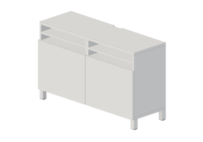 Meubles 3D - Combinaison de meubles pour TV - Ikea - Besta
