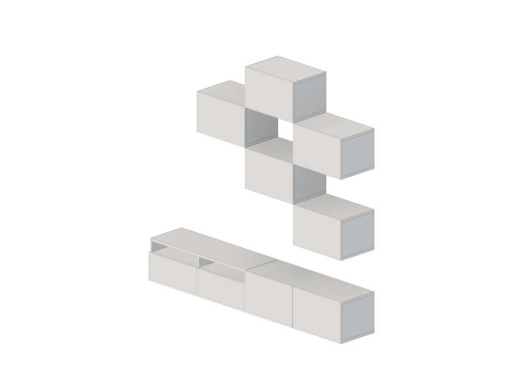 3D Möbel - TV-Möbel, Kombination - Ikea - Besta - IKEA 3D Möbel - TV-Möbel, Kombination - Ikea - Besta - IKEA