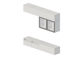 Mobili 3D - Composizione di mobili per TV - Ikea - Besta 