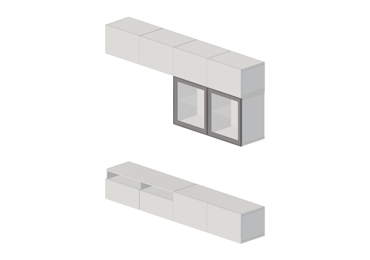 Mobili 3D - Composizione di mobili per TV - Ikea - Besta -... Mobili 3D - Composizione di mobili per TV - Ikea - Besta -...
