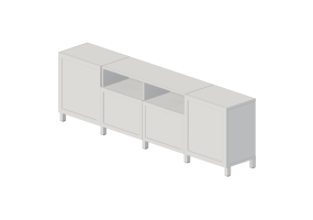 3D Furniture - Furniture Composition for TV - Ikea - Besta