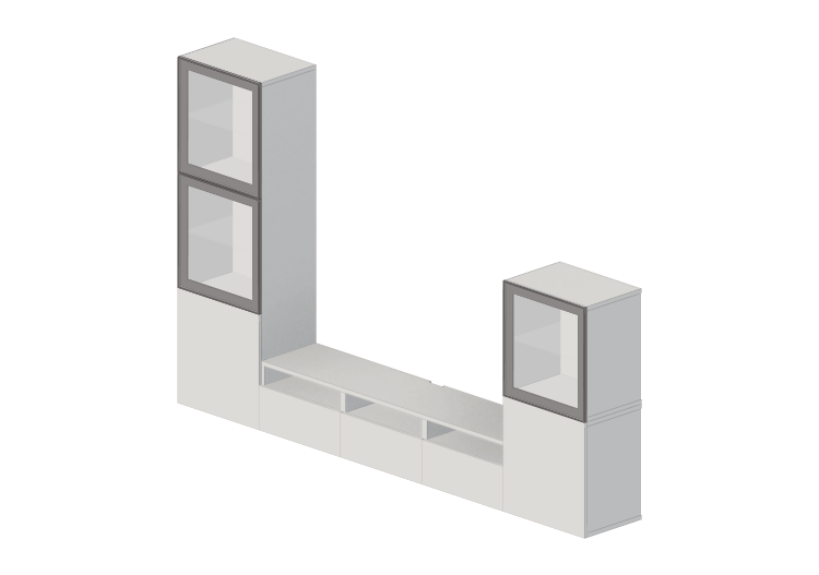 Meubles 3D - Combinaison de meubles pour TV - Ikea - Besta... Meubles 3D - Combinaison de meubles pour TV - Ikea - Besta...