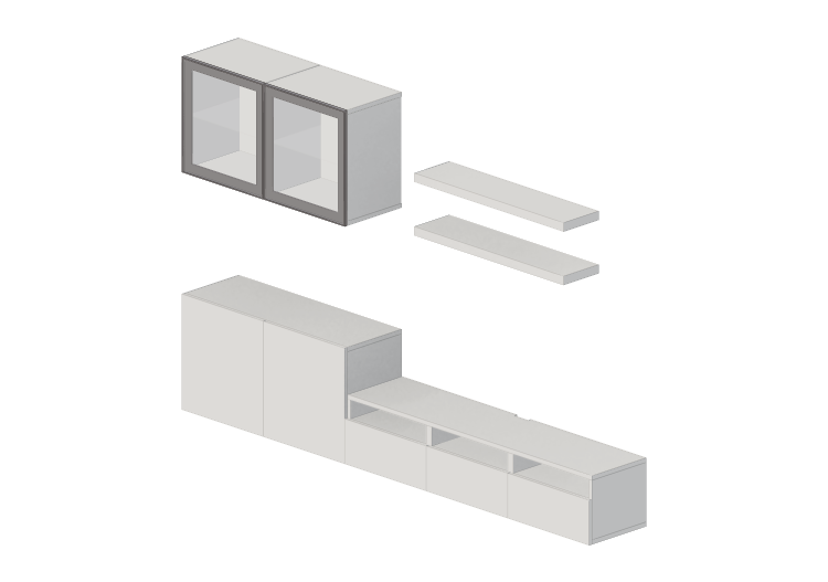 Muebles 3D - Composición de muebles para TV - Ikea - Besta... Muebles 3D - Composición de muebles para TV - Ikea - Besta...