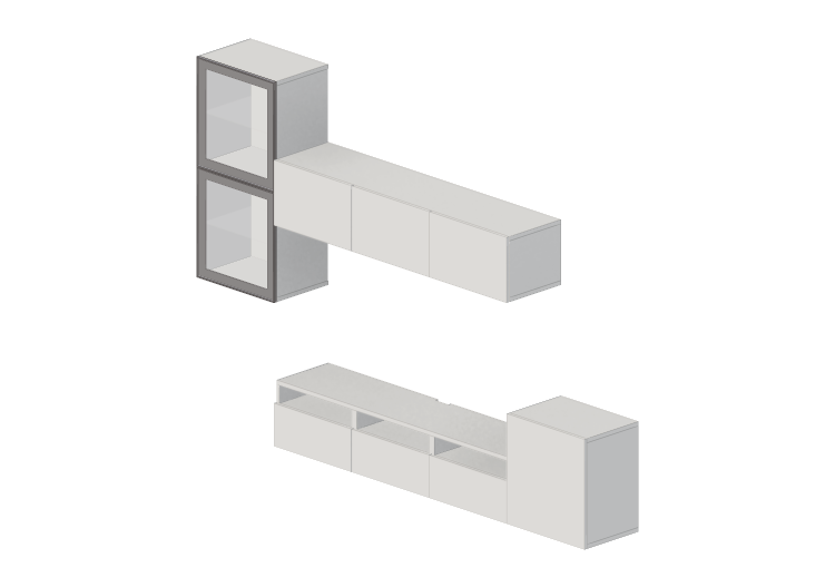 Móveis 3D - Conjunto de móveis para TV - Ikea - Besta -... Móveis 3D - Conjunto de móveis para TV - Ikea - Besta -...