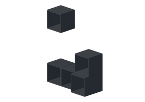 M&oacute;veis 3D - Conjunto de prateleiras - Ikea - Eket