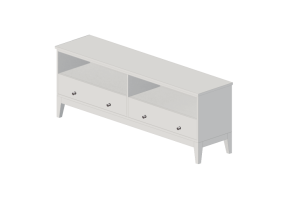 Mobili 3D - Mobile per TV in legno laccato - Ikea - Idanӓs