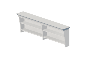 Accesorios 3D - Repisa de madera lacada - Ikea - Liatorp