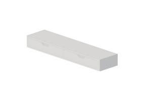 Accessoires 3D - Tablette en bois laqu&eacute; - Ikea - Alex