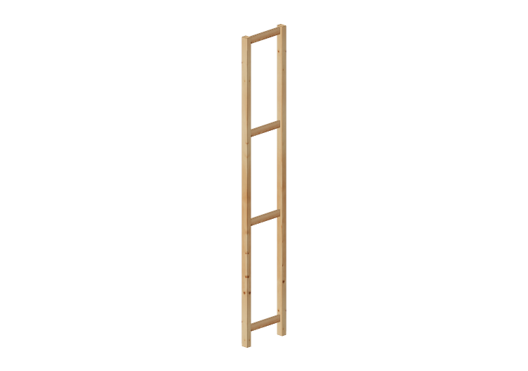 Accesorios 3D - Montante lateral de madera - Ikea - Ivar -... Accesorios 3D - Montante lateral de madera - Ikea - Ivar -...