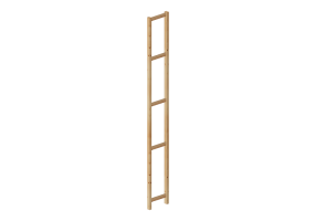 Accesorios 3D - Montante lateral de madera - Ikea - Ivar