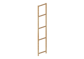 Accesorios 3D - Montante lateral de madera - Ikea - Ivar