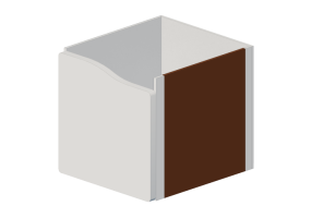 Acess&oacute;rios 3D - Gaveta de madeira envernizada - Ikea - Kallax