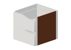 Accesorios 3D - Caj&oacute;n de madera lacada - Ikea - Kallax