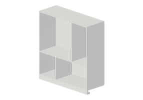 Acess&oacute;rios 3D - Estante de madeira envernizada - Ikea - Kallax