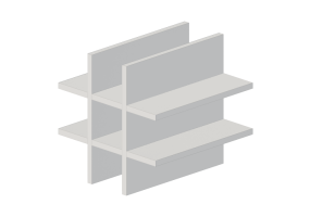 3D Accessories - Lacquered wood insert - Ikea - Kallax