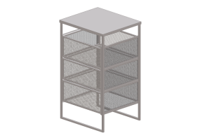 Accesorios 3D - C&oacute;moda de metal - Ikea - Lennart