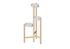 Accessoires 3D - Jardini&egrave;re en bois - Ikea - Satsumas