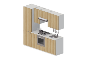 Cuisine 3D - Cuisine avec appareils &eacute;lectrom&eacute;nagers - Ikea - Metod - Askersund