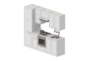 Cocinas 3D - Cocina completa con electrodom&eacute;sticos - Ikea - Metod - Bodbyn