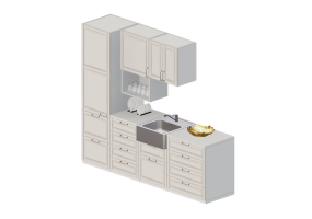 3D Kitchens - Complete kitchen with appliances - Ikea - Metod - Bodbyn